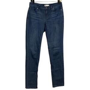 J.‎ Jill Denim Women's Authentic Fit Low Rise Slim Leg Blue Skinny Jeans 4 Tall